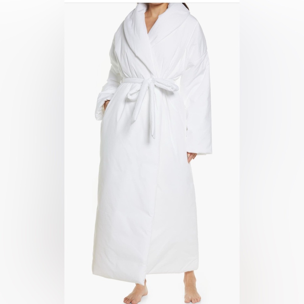 SOLD SKIMS COTTON DUVET ROBE, Size XXS, $475 - Picture 3 of 14